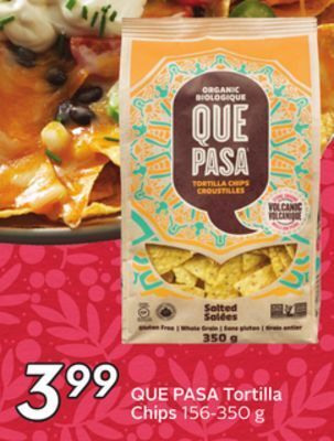 Sobeys Que pasa tortilla chips offer