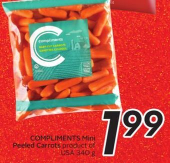 Sobeys Compliments mini peeled carrots offer