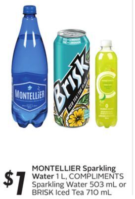 Sobeys Montellier sparkling water offer