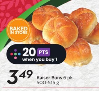 Sobeys Kaiser buns offer