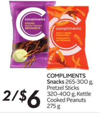 Sobeys Compliments snacks offer