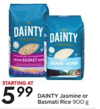 Sobeys Dainty jasmine or basmati rice offer