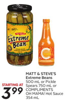 Sobeys Matt & steve's extreme beans offer