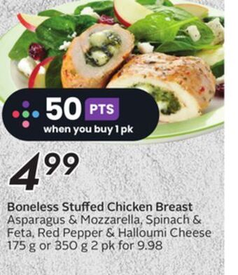 Sobeys Boneless stuffed chicken breast offer
