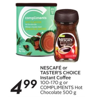 Sobeys Nescafé or taster's choice instant coffee offer