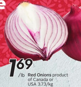 Sobeys Red onions offer