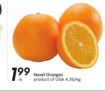 Sobeys Navel oranges offer