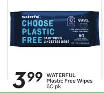 Sobeys Waterful plastic free wipes offer