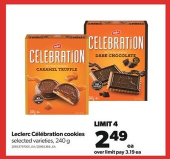 Real Canadian Superstore Leclerc célébration cookies, 240 g offer