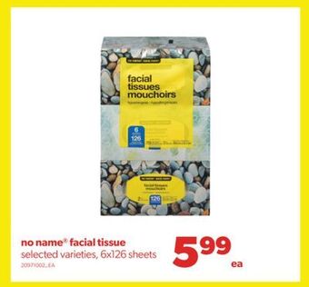 Real Canadian Superstore No name® facial tissue, 6x126 sheets offer