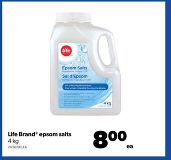 Real Canadian Superstore Life brand® epsom salts, 4 kg offer