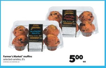 Real Canadian Superstore Farmer's market™ muffins, 6's offer