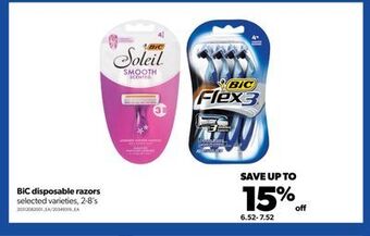 Real Canadian Superstore Bic disposable razors, 2-8's offer
