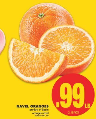 No Frills Navel oranges offer