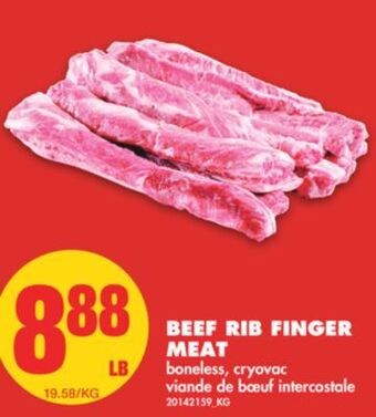 No Frills Beef rib finger meat offer