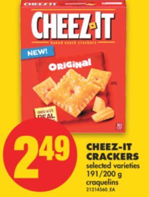 No Frills Cheez-it crackers, 191/200 g offer