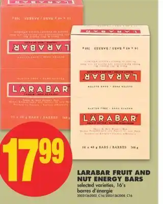 No Frills Larabar fruit and nut energy bars, 16's offer