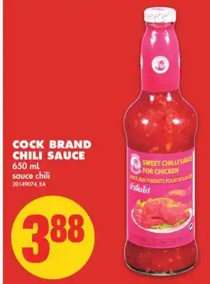 No Frills Cock brand chili sauce, 650 ml offer