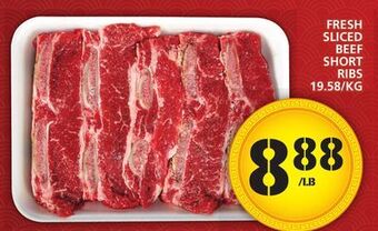 Food Basics Fresh sliced beef short ribs offer