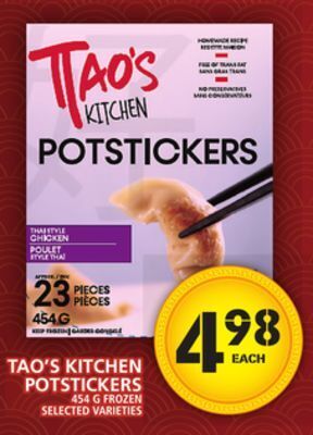 Food Basics Tao's kitchen potstickers offer