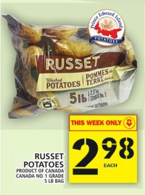 Food Basics Russet potatoes offer
