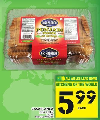 Food Basics Casablanca biscuits offer