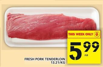 Food Basics Fresh pork tenderloin offer