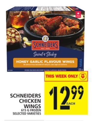 Food Basics Schneiders chicken wings offer