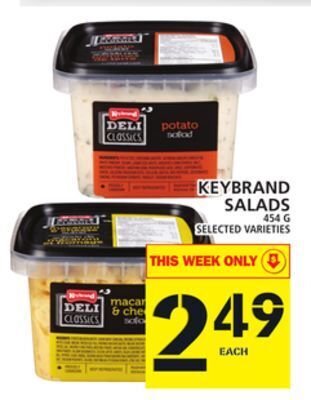 Food Basics Keybrand salads offer