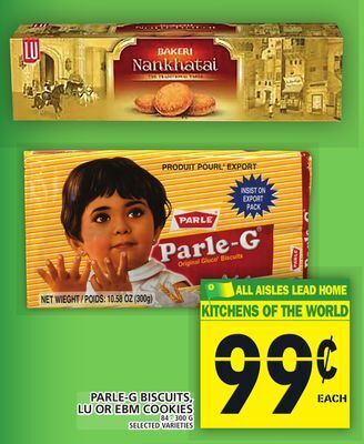 Food Basics Parle-g biscuits, lu or ebm cookies offer