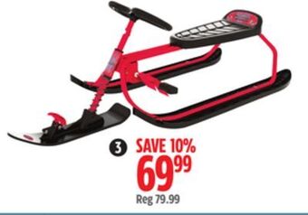 Canadian Tire Fast track light weight sno runner src snow bike offer