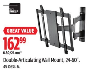 Canadian Tire Double-articulating wall mount, 24-60" offer