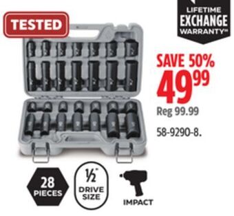 Canadian Tire Maximum impact socket sets offer