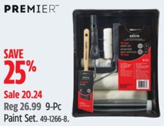 Canadian Tire 9-pc paint set offer