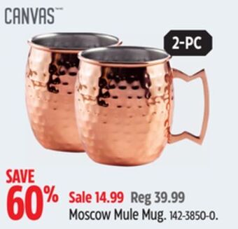 Canadian Tire Canvas moscow mule mug offer
