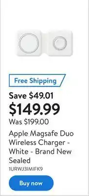 Walmart Apple magsafe duo wireless charger - white - brand new sealed offer