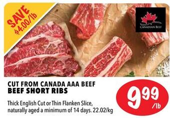 Farm Boy Beef short ribs offer