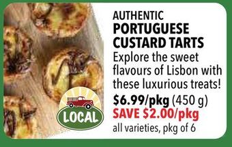 Farm Boy Authentic portuguese custard tarts offer