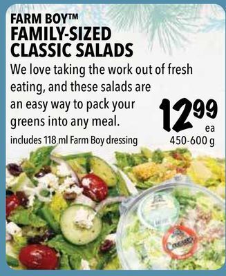 Farm Boy Farm boy™ family-sized classic salads offer