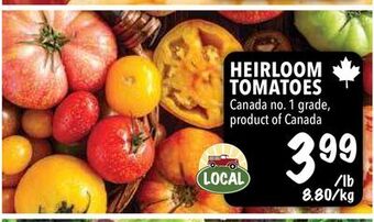 Farm Boy Heirloom tomatoes offer