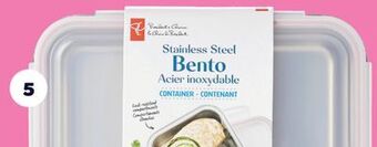 Real Canadian Superstore Pc® stainless steel bento box offer