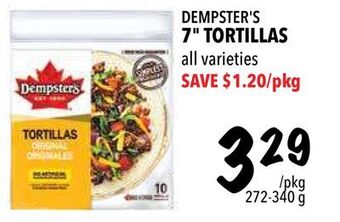 Farm Boy Dempster's 7" tortillas offer