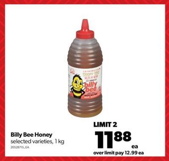 Real Canadian Superstore Billy bee honey, 1 kg offer