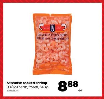 Real Canadian Superstore Seahorse cooked shrimp, 90/120 per lb, 340 g offer