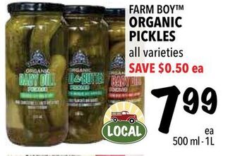 Farm Boy Farm boy™ organic pickles offer