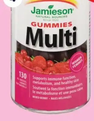 Real Canadian Superstore Jamieson women's multi-gummies, 130's offer