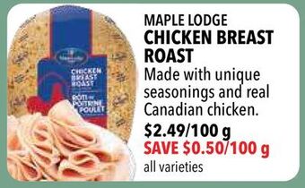 Farm Boy Maple lodge chicken breast roast offer