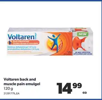 Real Canadian Superstore Voltaren back and muscle pain emulgel, 120 g offer