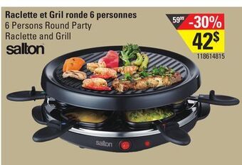 Sushi Shop Salton 6 persons round party raclette and grill offer