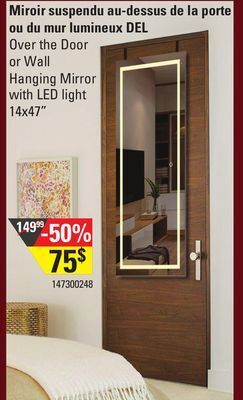 Sushi Shop Over the door or wall hanging mirror with led light offer